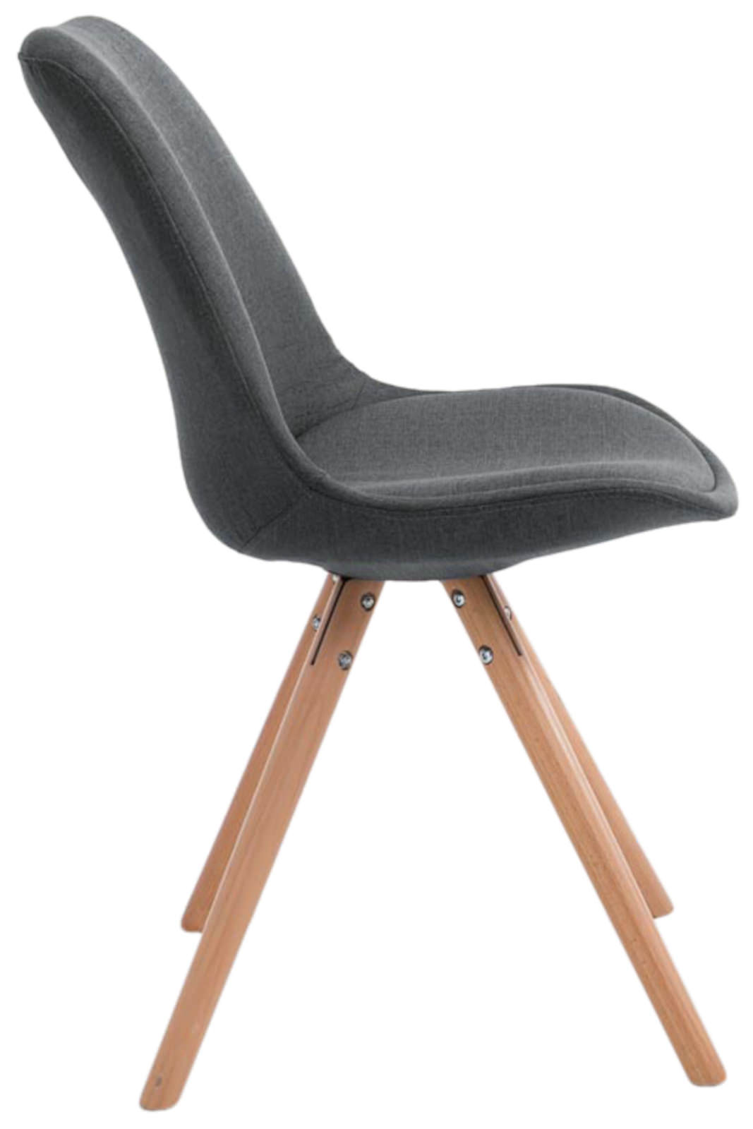 Set de 4 sillas de comedor Toulouse en tela
