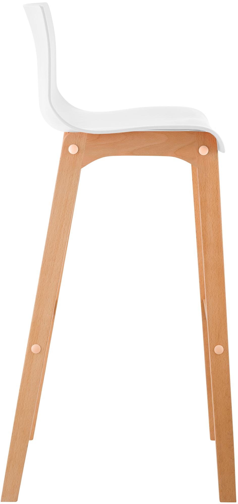 Taburete de bar Hover estructura de plástico base de cuatro patas Natura