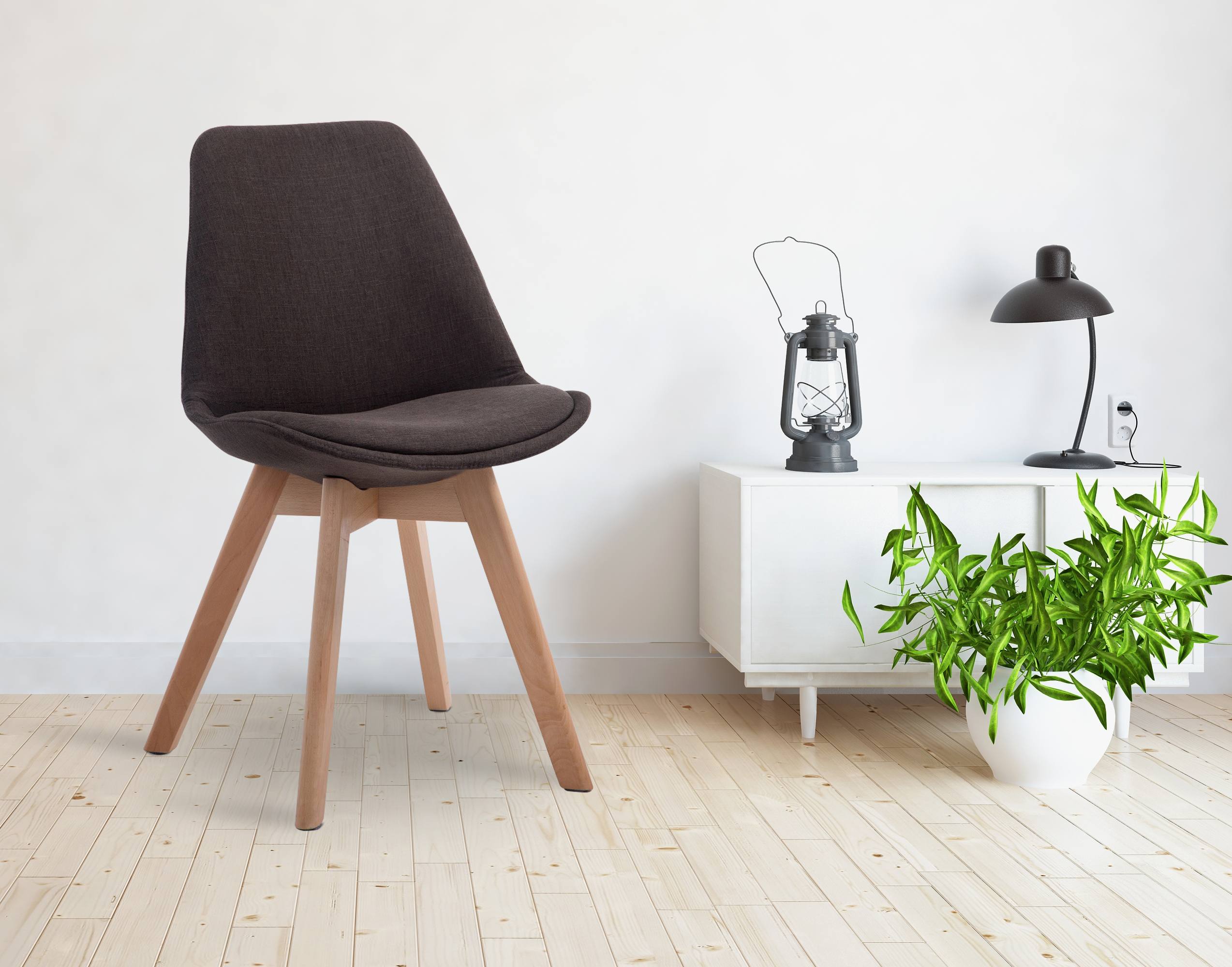 Silla De Comedor Borneo V2 En Tela