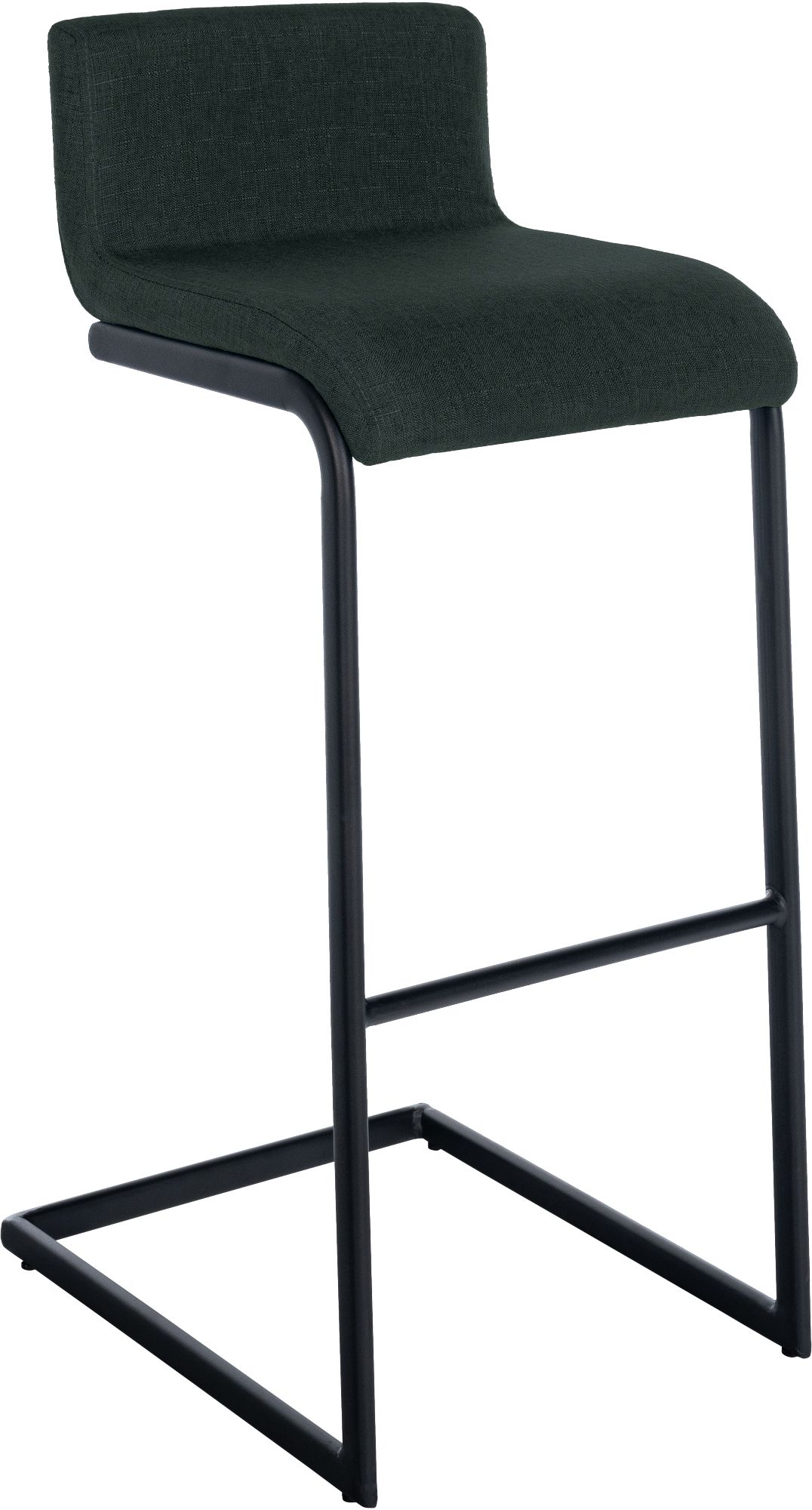 Set de 2 Taburetes de Bar Newport, Estructura de Metal Negro