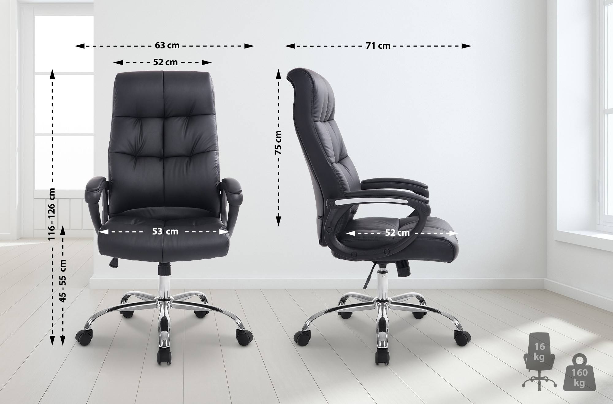 Silla De Oficina Poseidon XXL