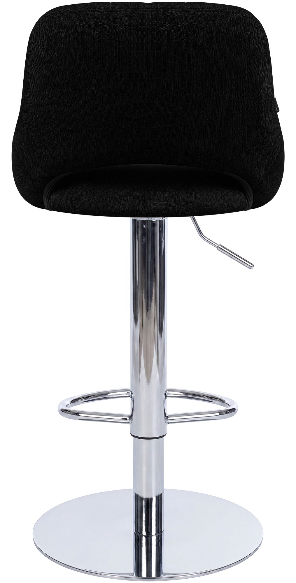 Taburete de bar Milet con estructura resistente cromada