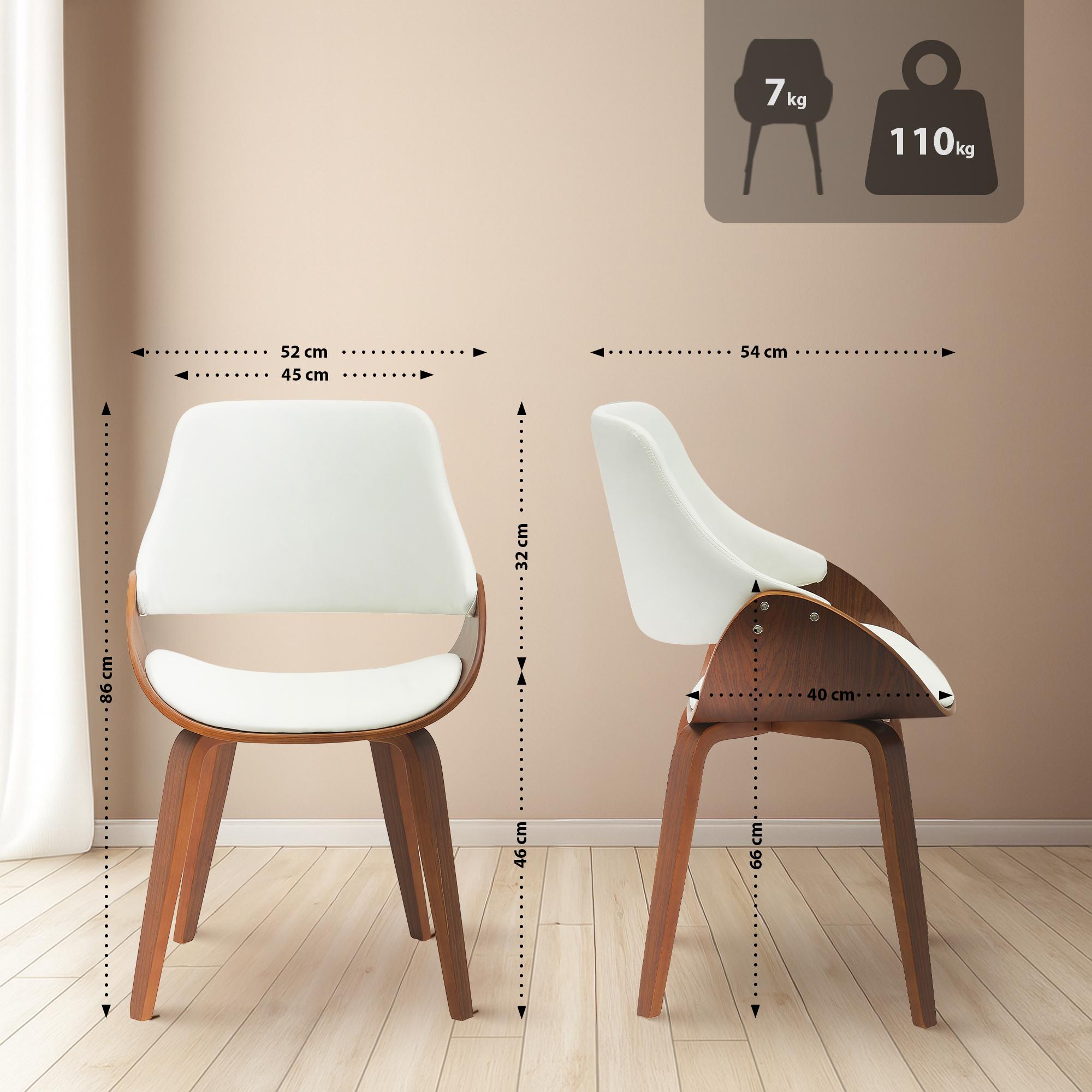 Conjunto de 2 Sillas de Comedor Vangale