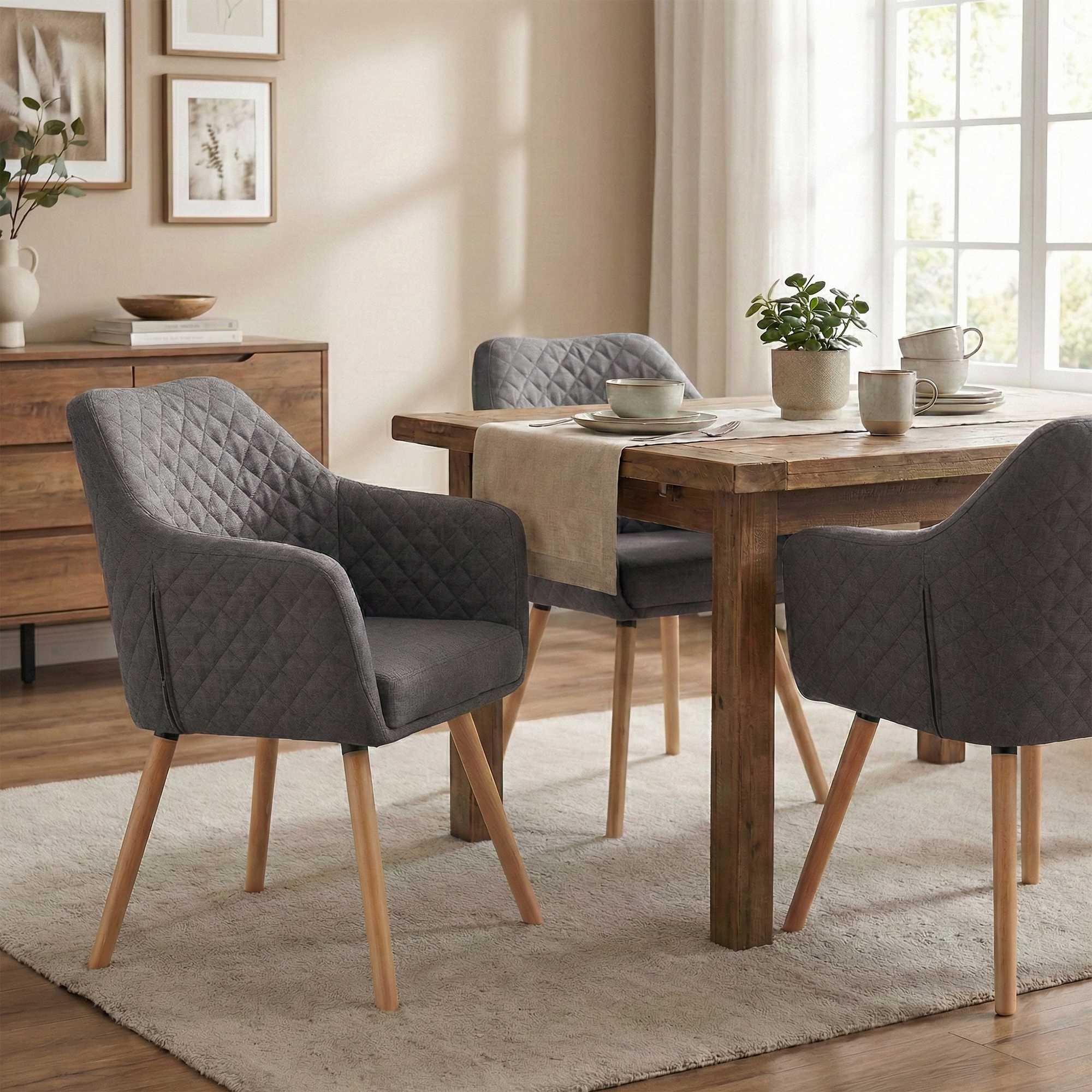 Silla de comedor Gent tela