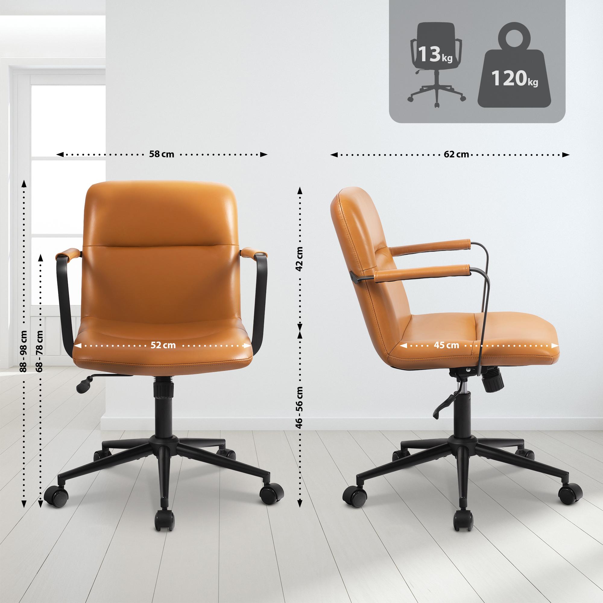 Silla de Oficina Hilda Cuero Auténtico