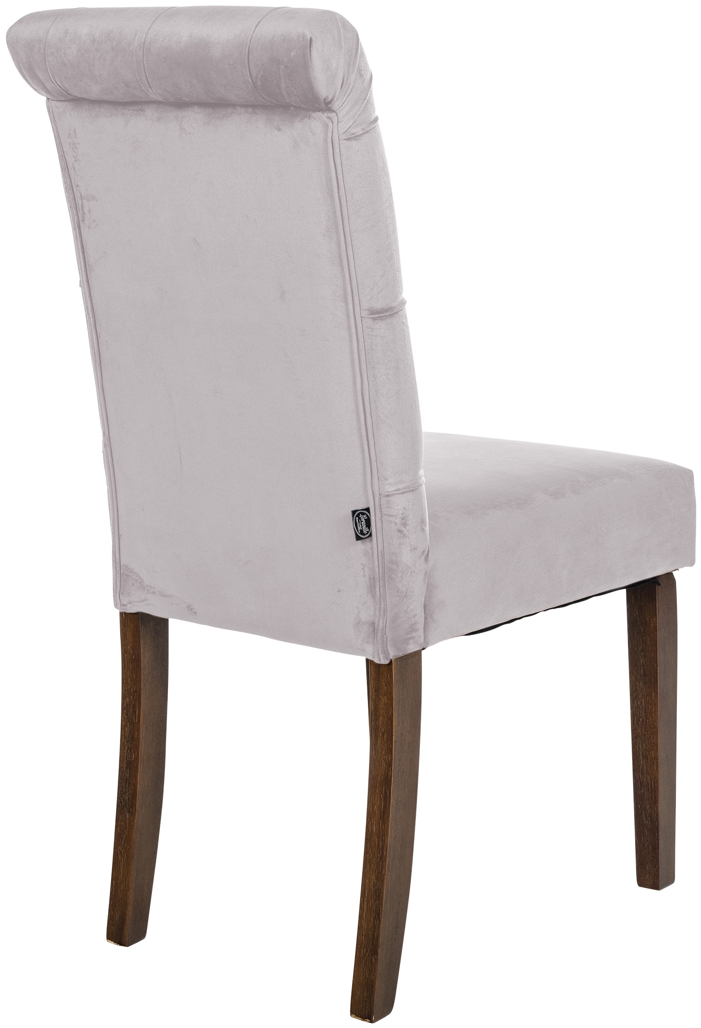 Set de 2 sillas de comedor Lisburn en tela o terciopelo