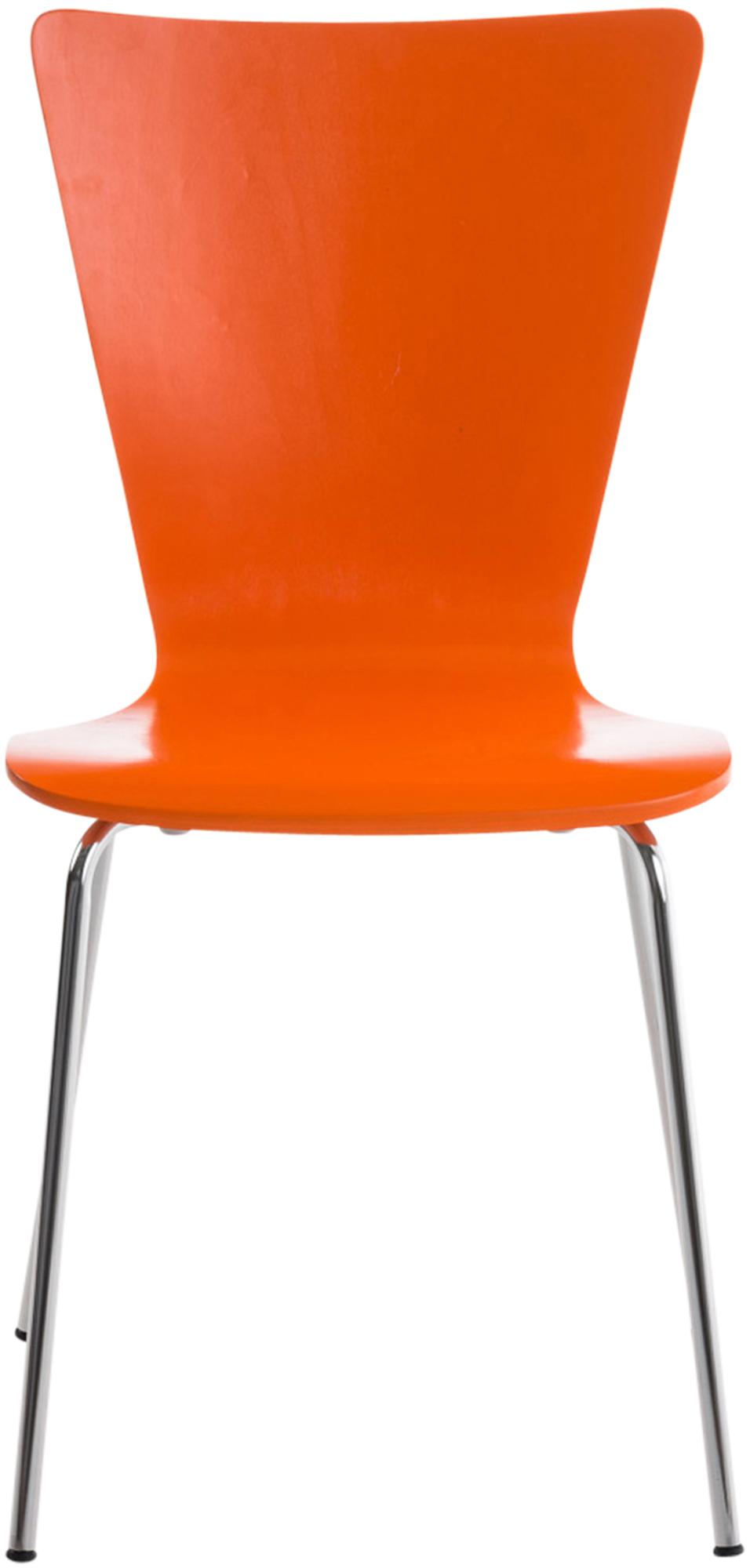 Silla Apilable Aaron Naranja
