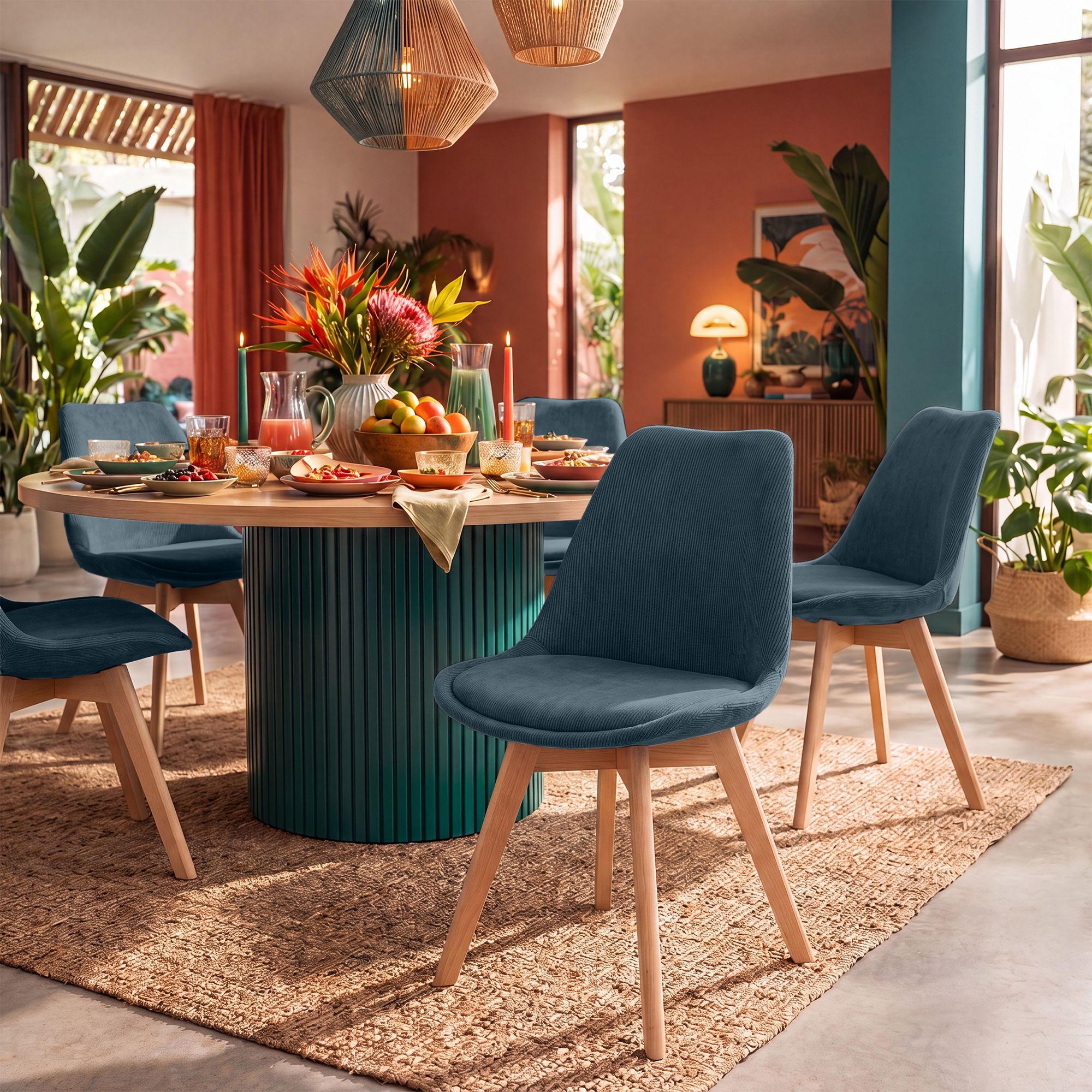 Silla de comedor Linares elegante, cómoda y fácil de limpiar Ideal para tu hogar