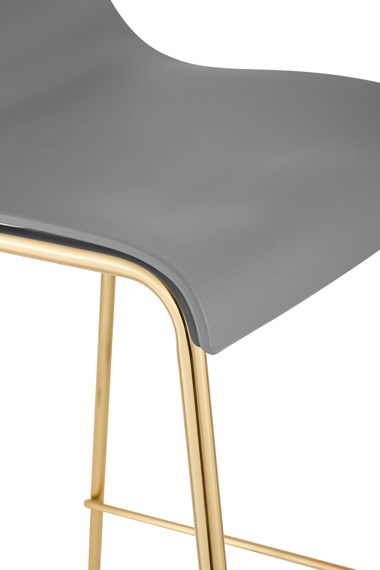 Taburete de Bar Hover Base Cuatro Patas Plástico Dorado