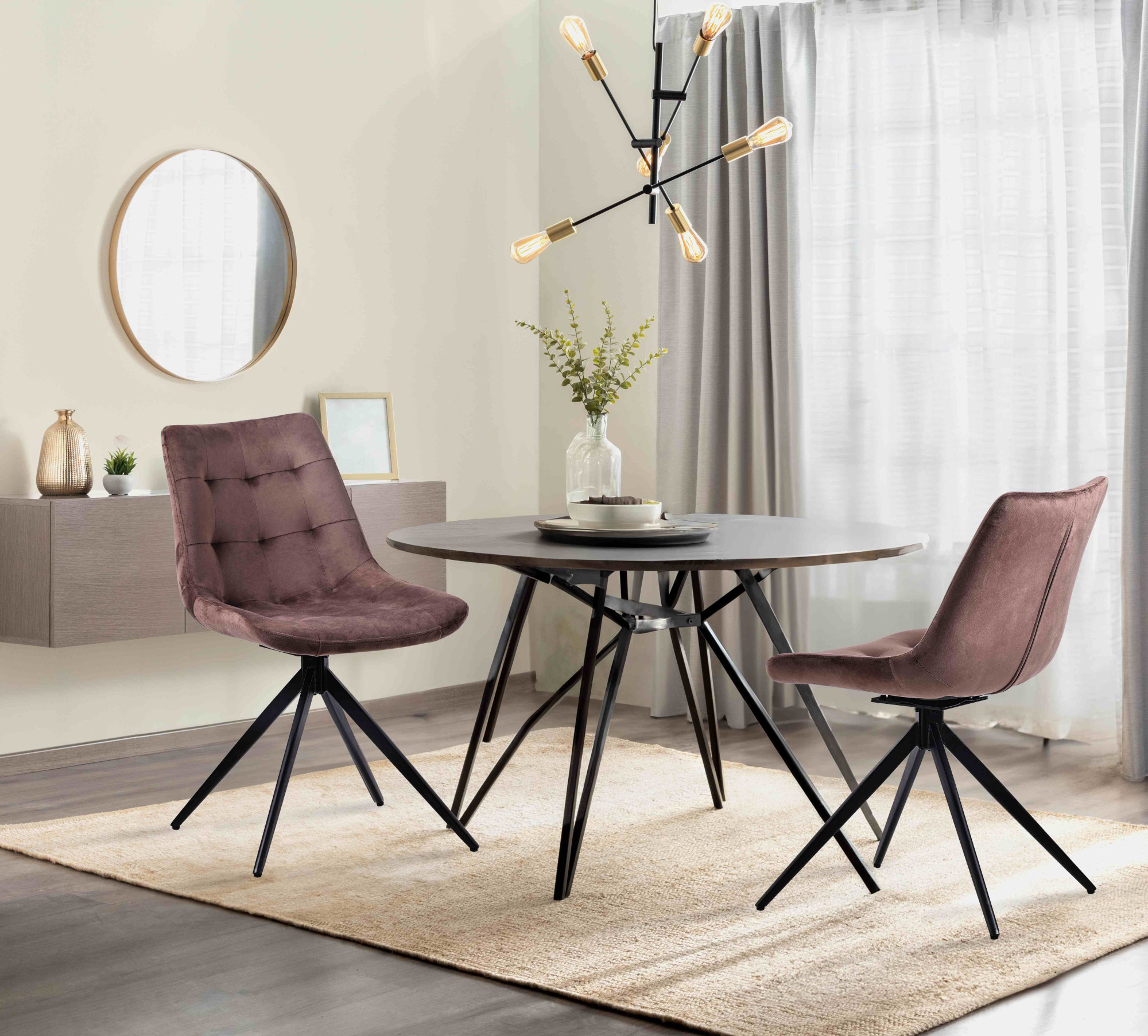 Lote de 2 sillas de comedor Merna