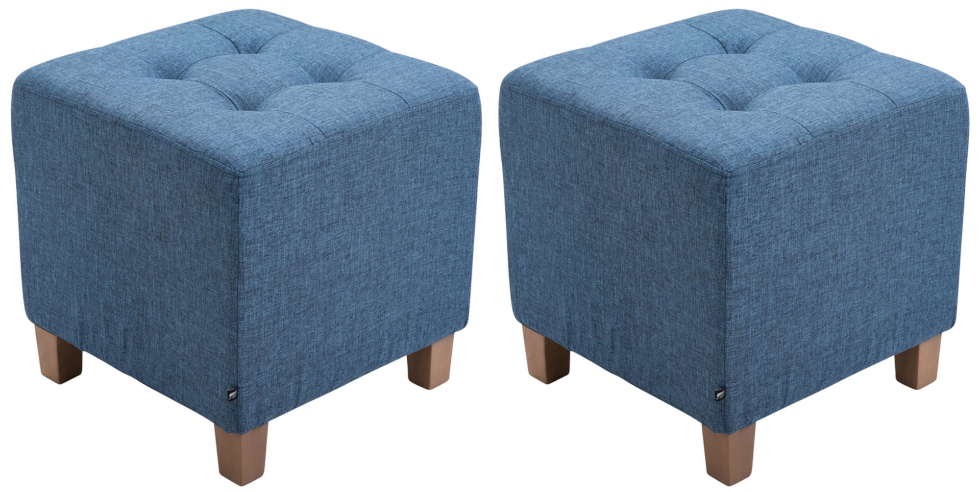 Set de 2 Taburetes Puff Pharao en tela