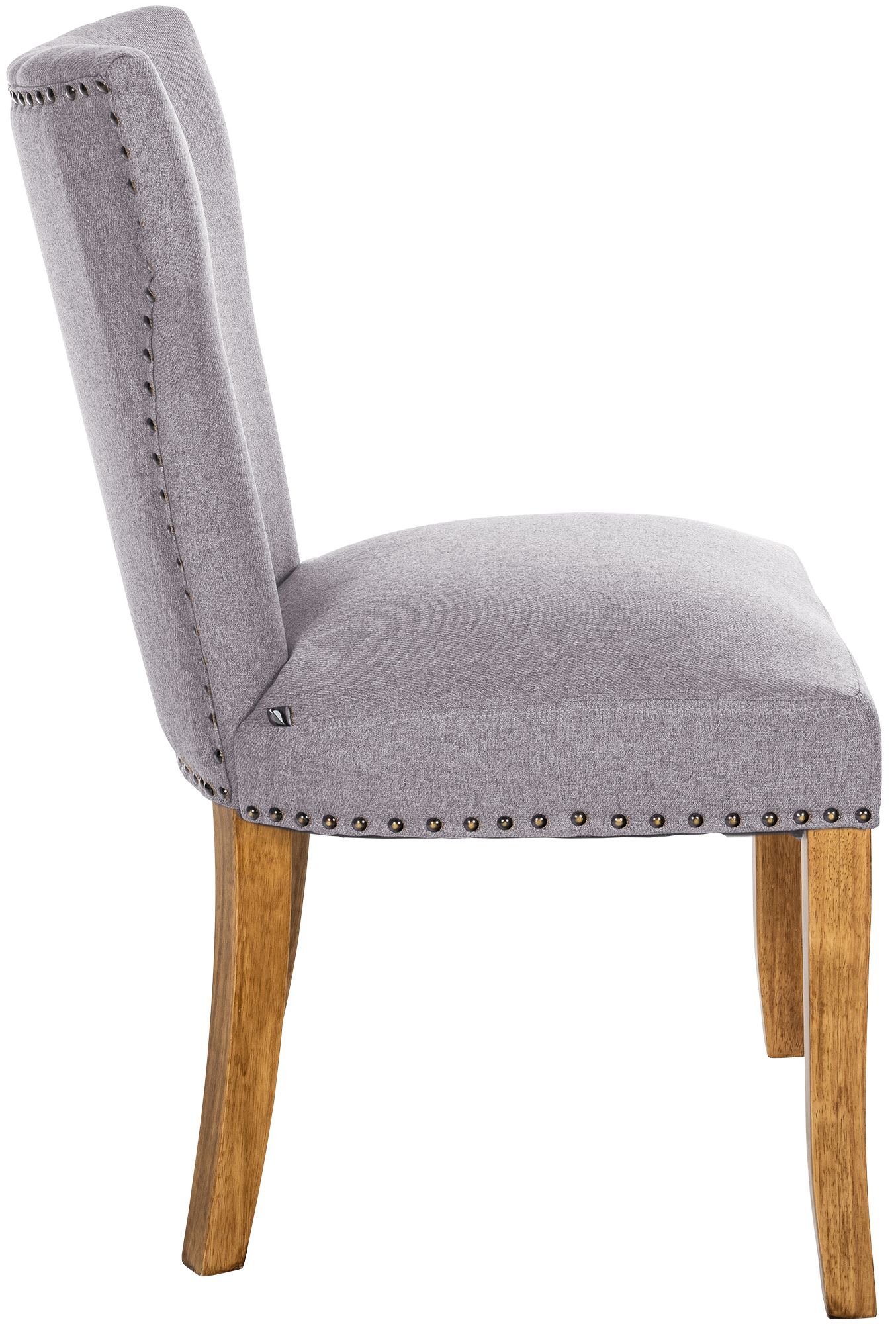 Set de 2 sillas de comedor Zadar en tela