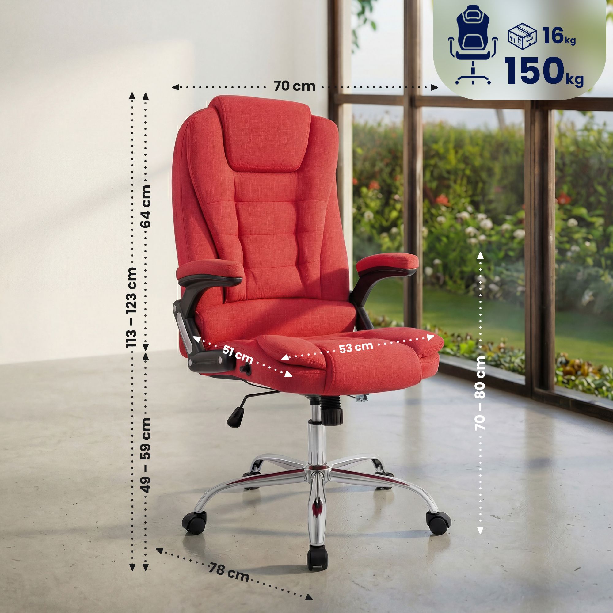 Silla de Oficina Thor de Tela