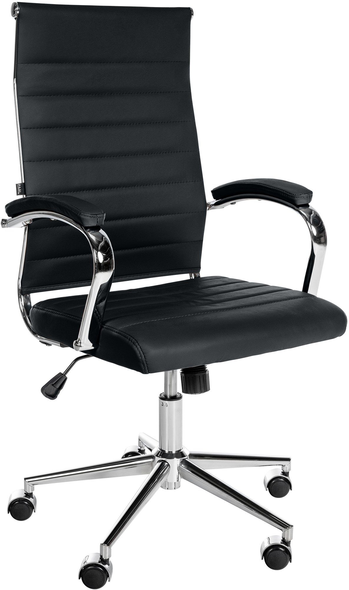 Silla de oficina Mollis de cuero auténtico