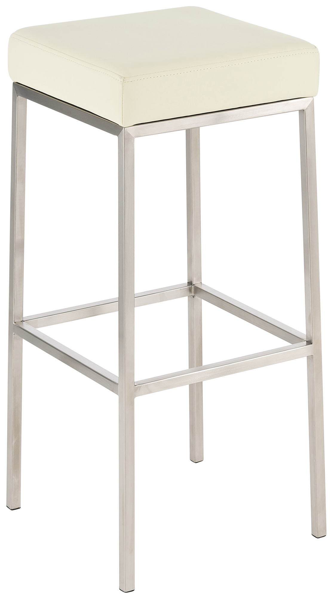 Juego de 2 taburetes de bar Montreal con funda de cuero sintético