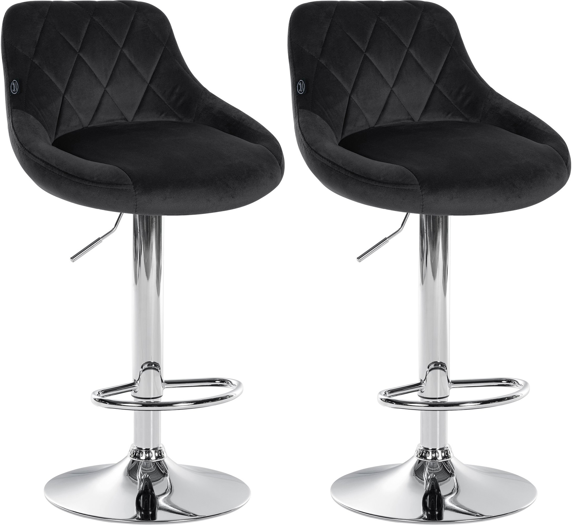 Set de 2 Taburetes Lazio en terciopelo
