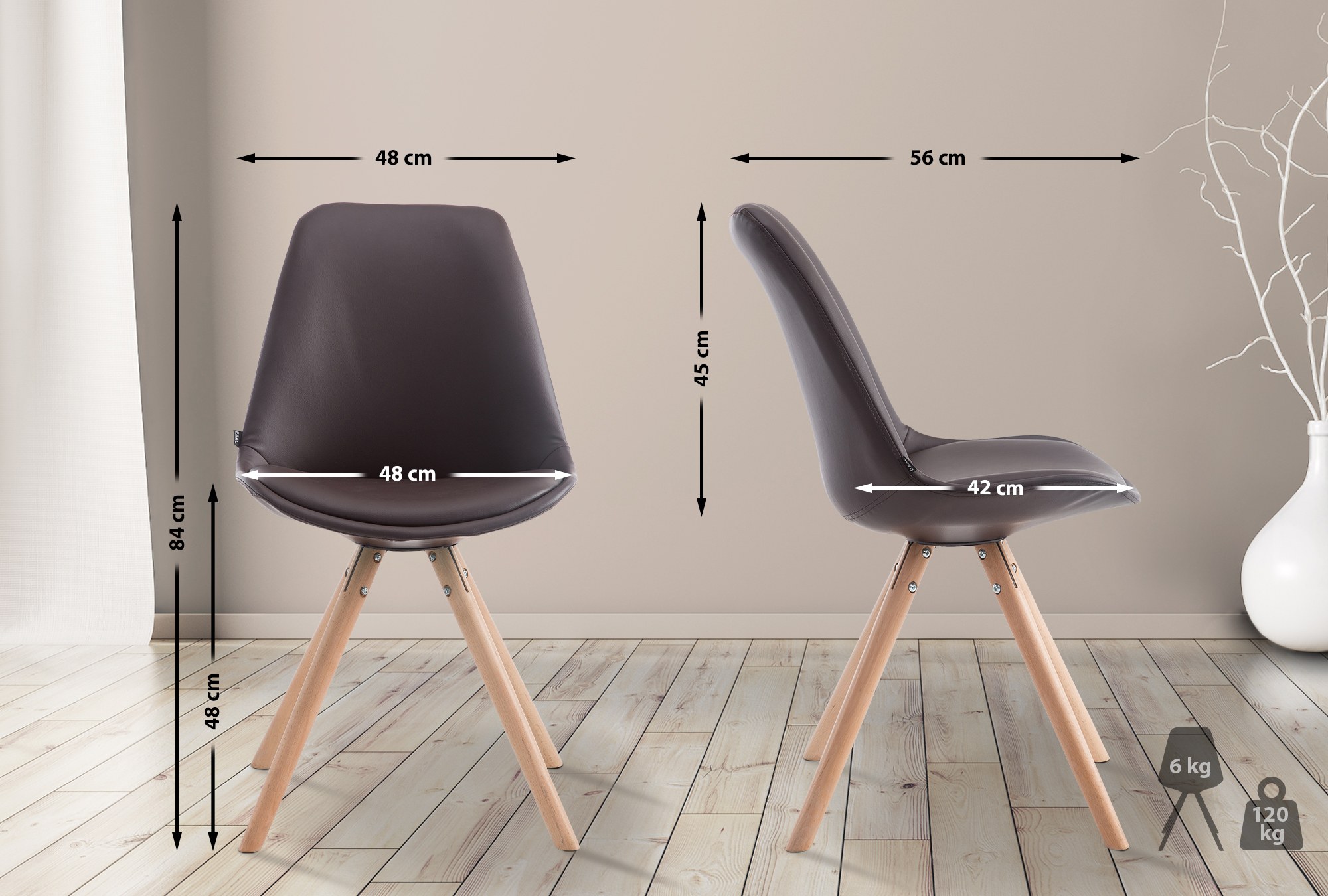 Silla de Comedor Laval Rund