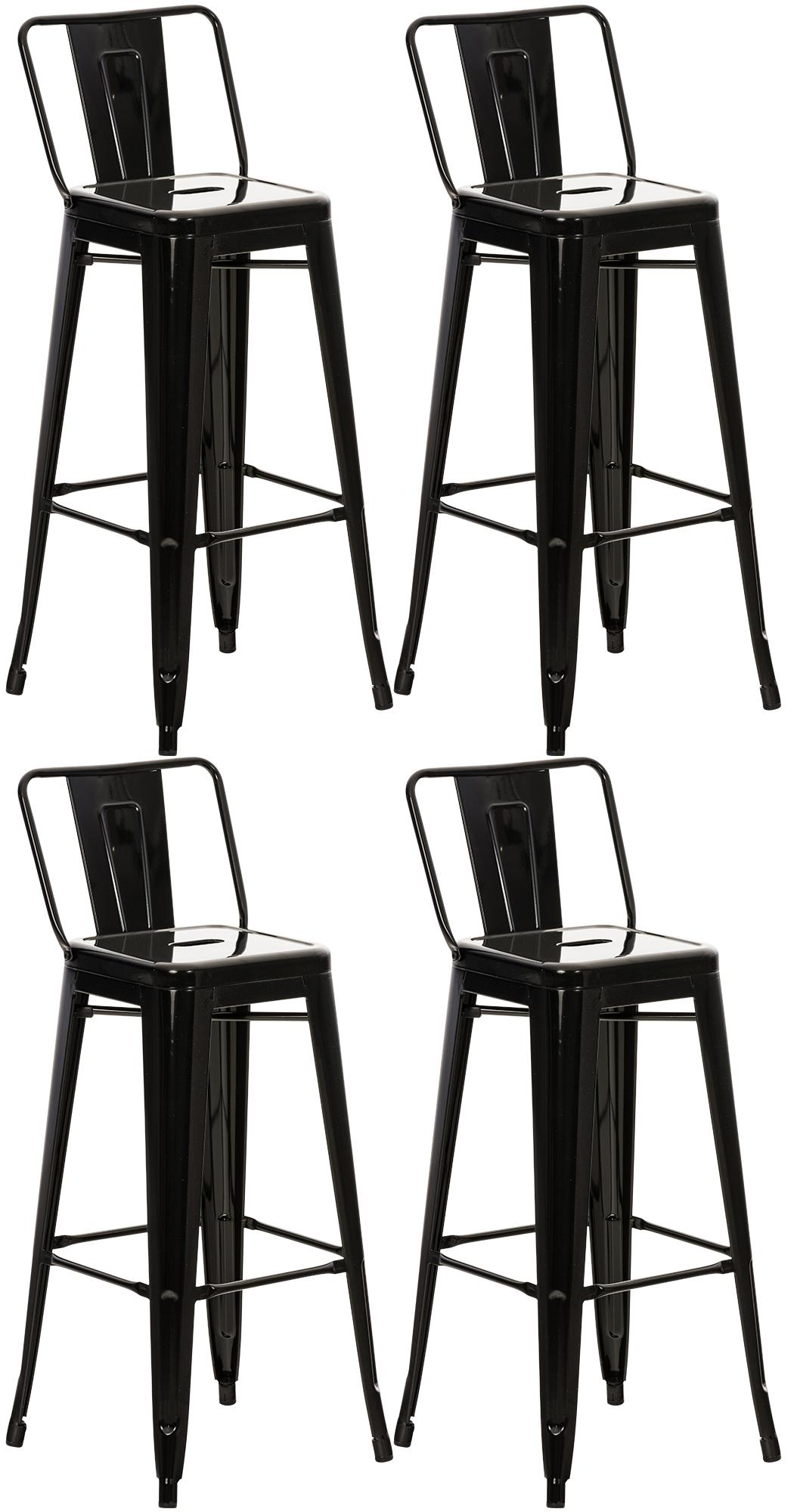 Juego de 4 taburetes de bar Mason