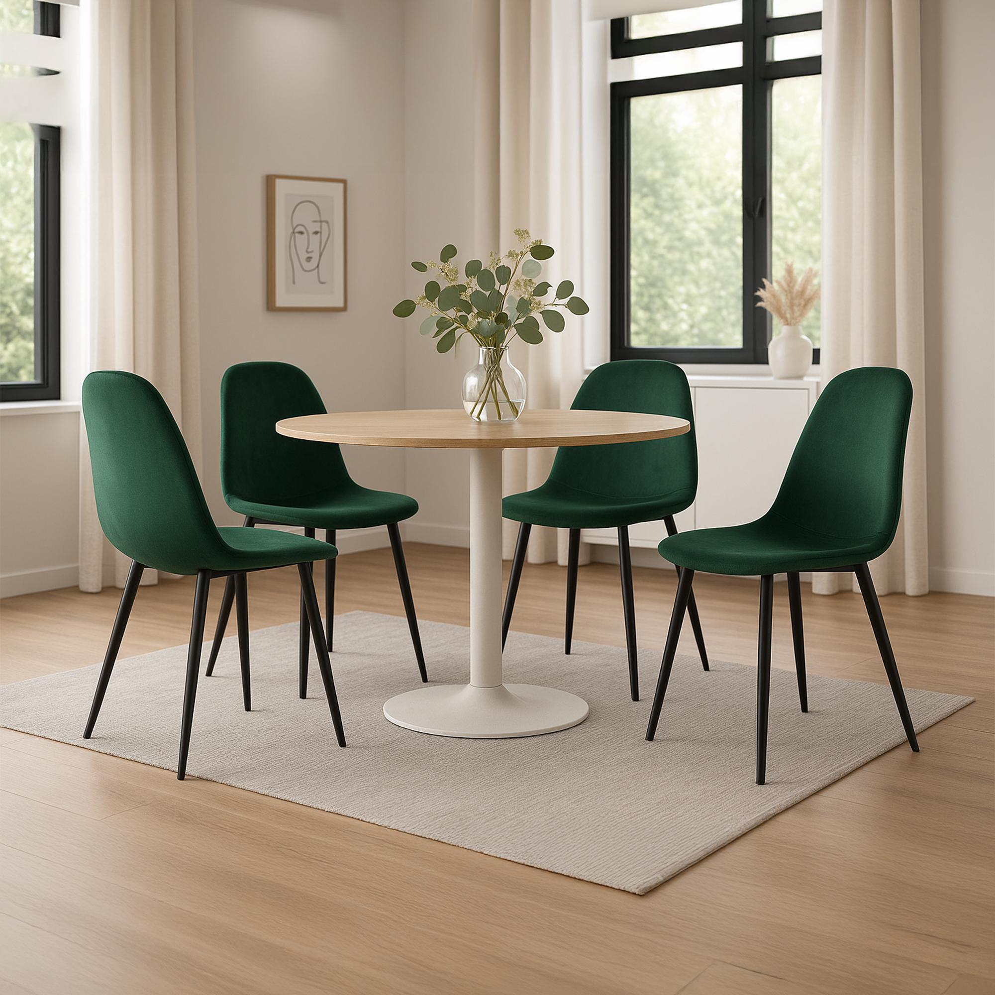 Conjunto de 4 sillas de comedor Napier