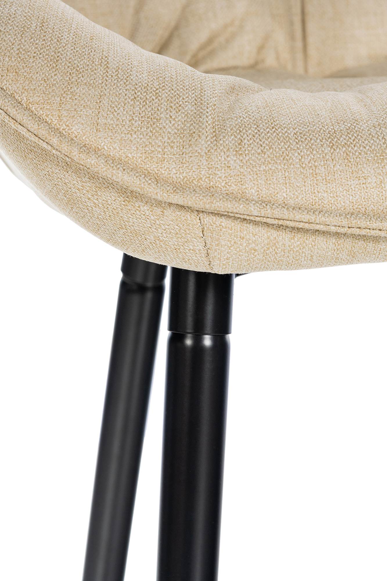 Taburete de bar Gibson en tela o terciopelo
