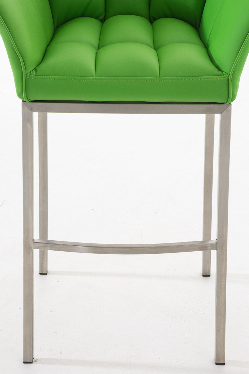 Taburete de bar Damaso cuero sintético con base de cuatro patas