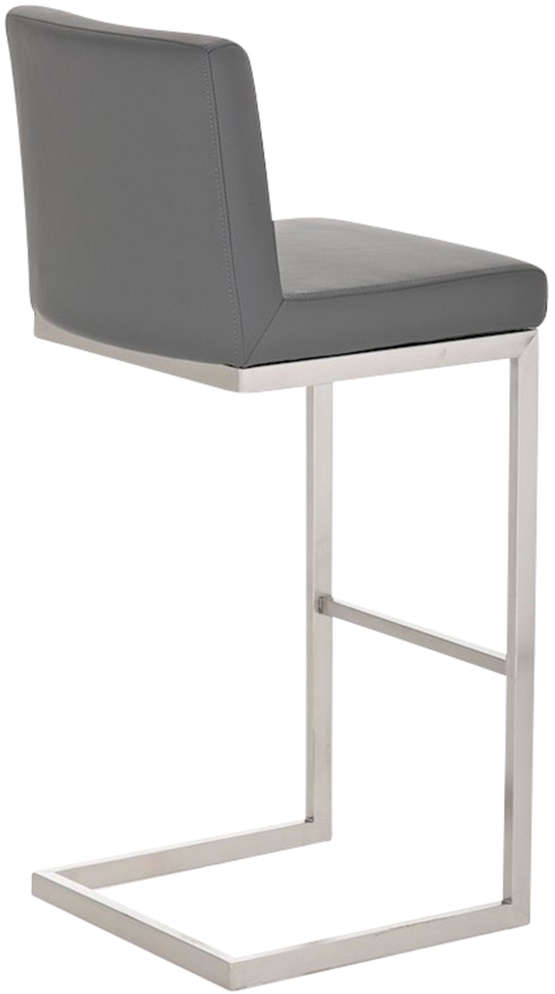 Taburete de bar Paros con tapizado de cuero sintético