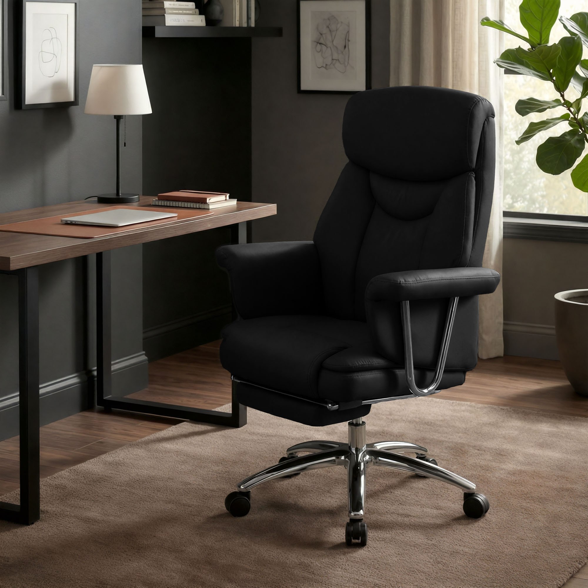 Silla de Oficina Dahra Cuero Auténtico