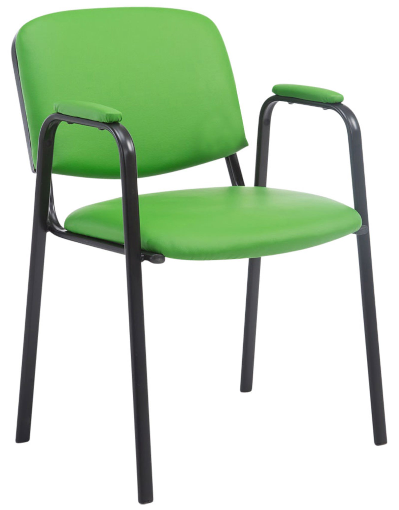 Set de 4 sillas apilables Ken Pro de piel sintética