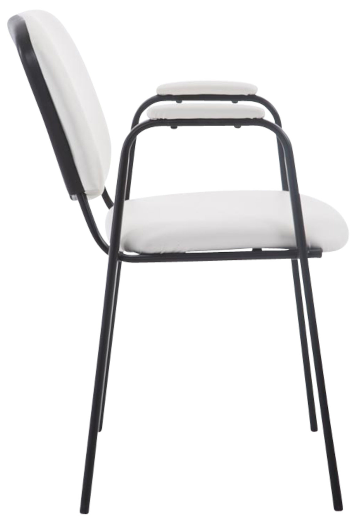 Set de 4 sillas apilables Ken Pro de piel sintética