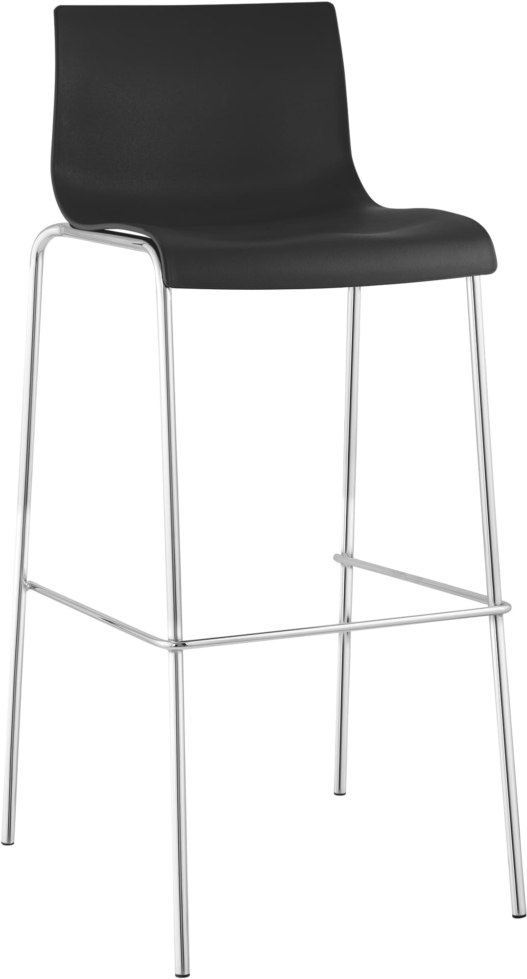 Taburete de Bar Hover de Plástico Base de 4 Patas