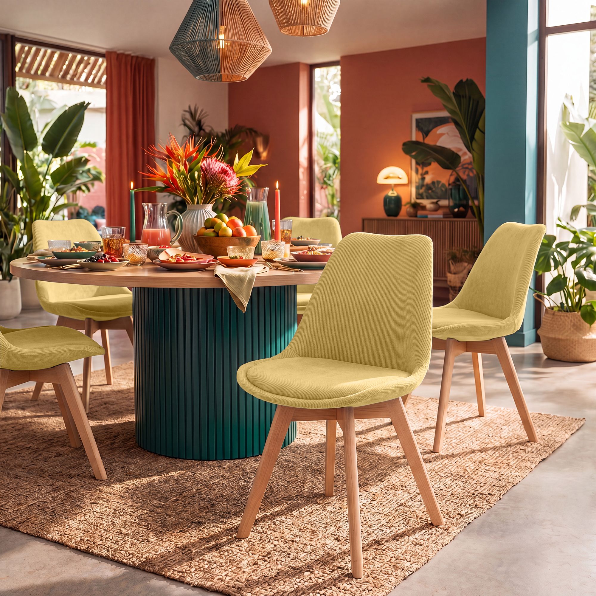 Silla de comedor Linares elegante, cómoda y fácil de limpiar Ideal para tu hogar