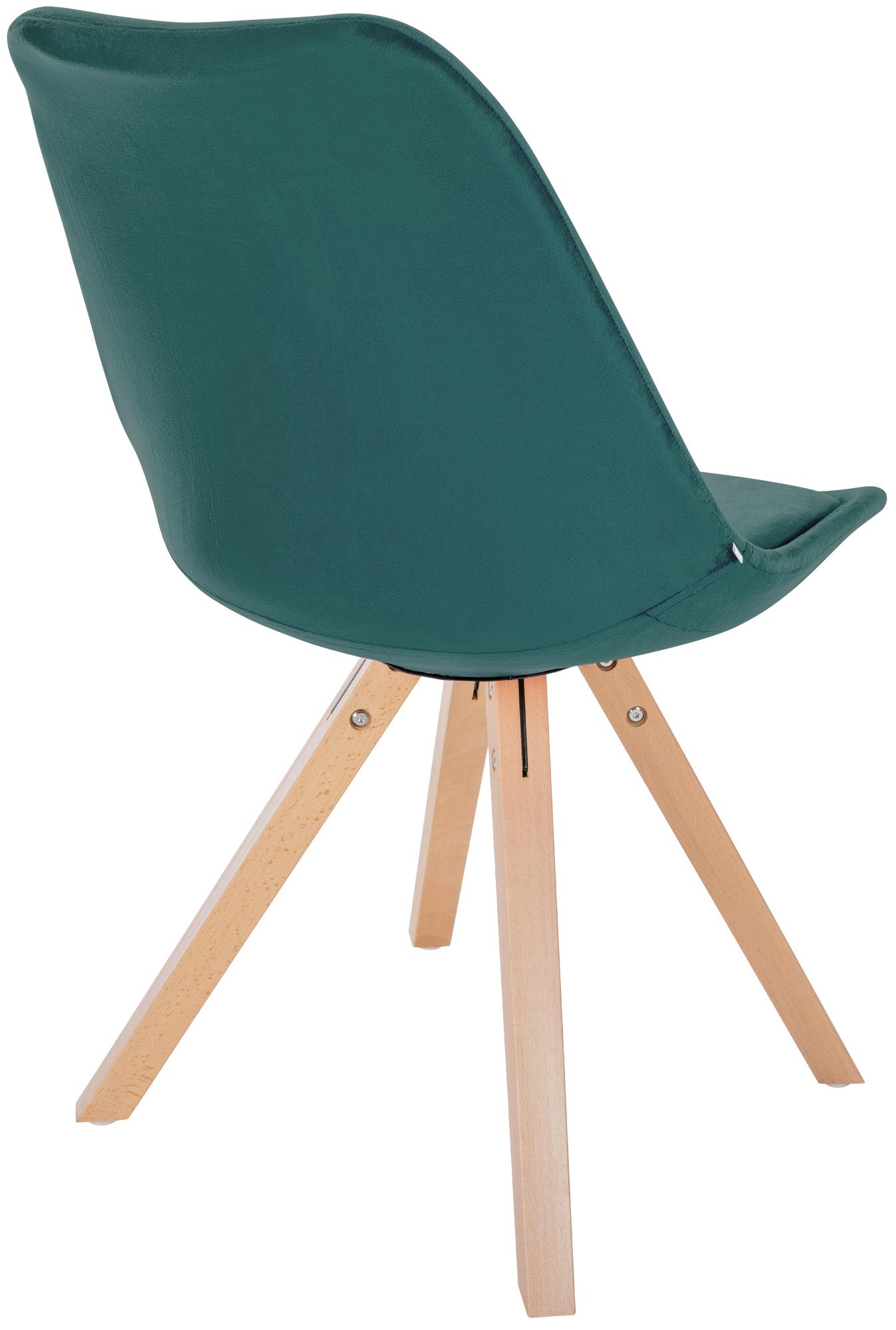 Pack de 4 sillas de salón Sofia en terciopelo