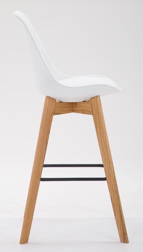 Set De 2 Taburetes De Bar Metz Con Asiento En Polipropileno
