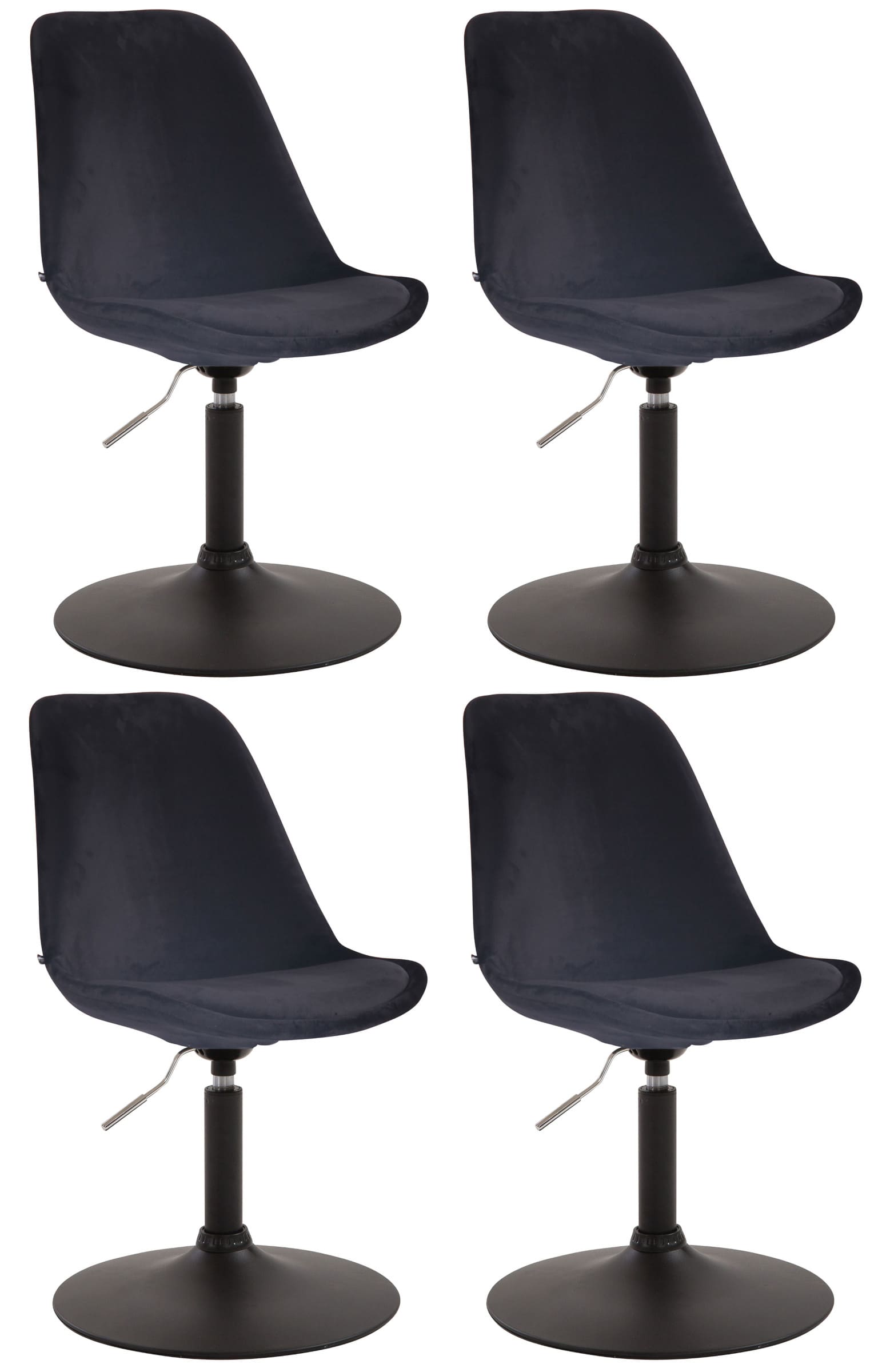 Set de 4 sillas Lounge Maverick en terciopelo