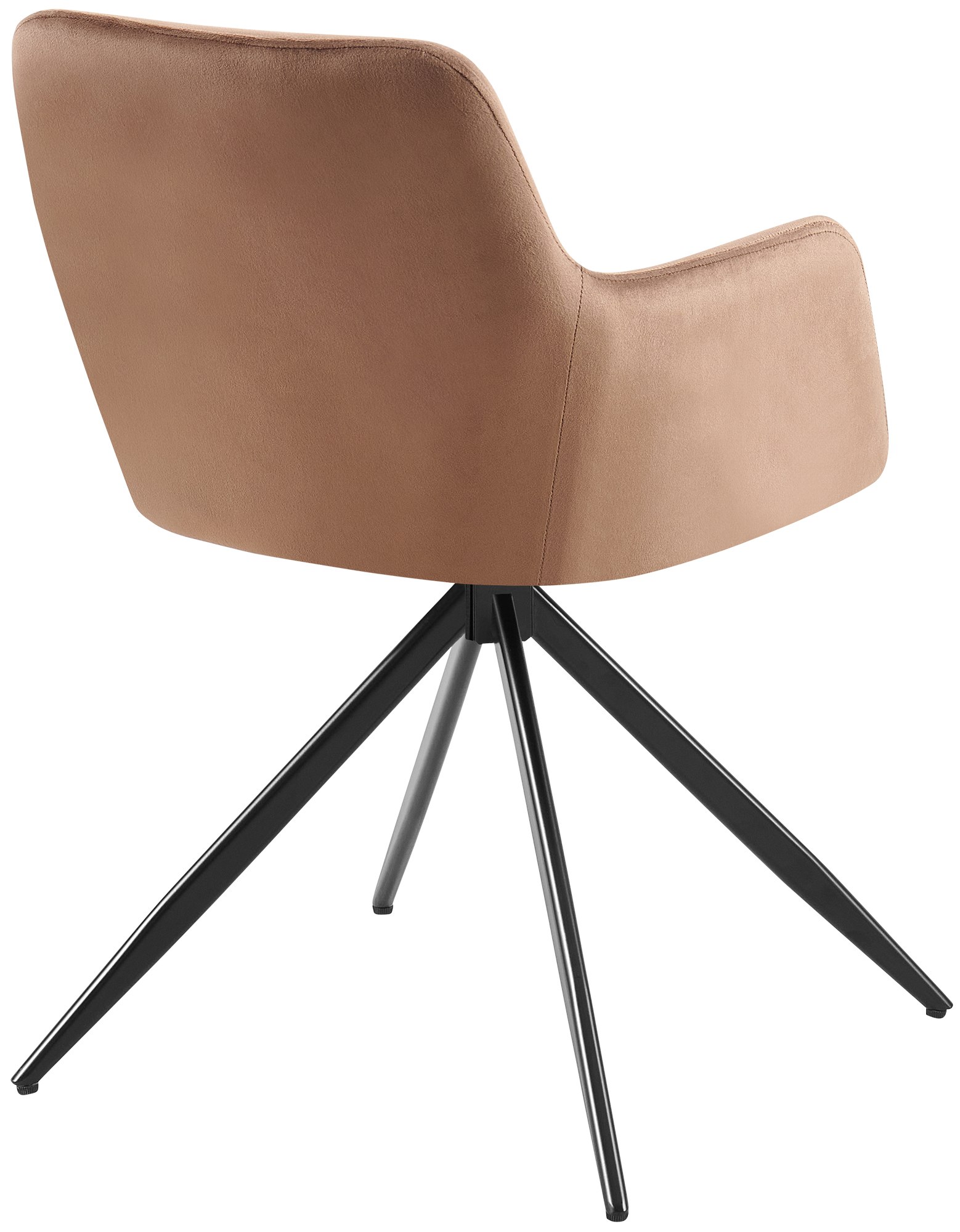 Silla de comedor Olema en terciopelo