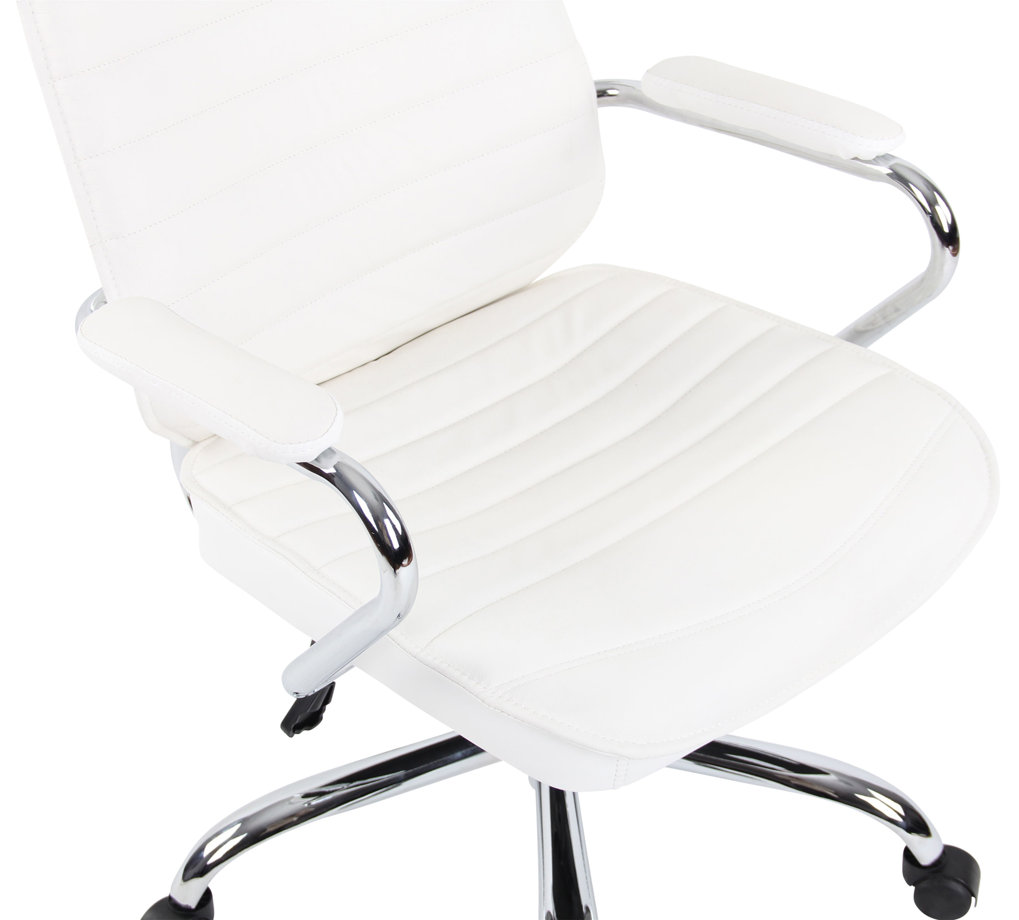 Silla de oficina Rako de cuero auténtico