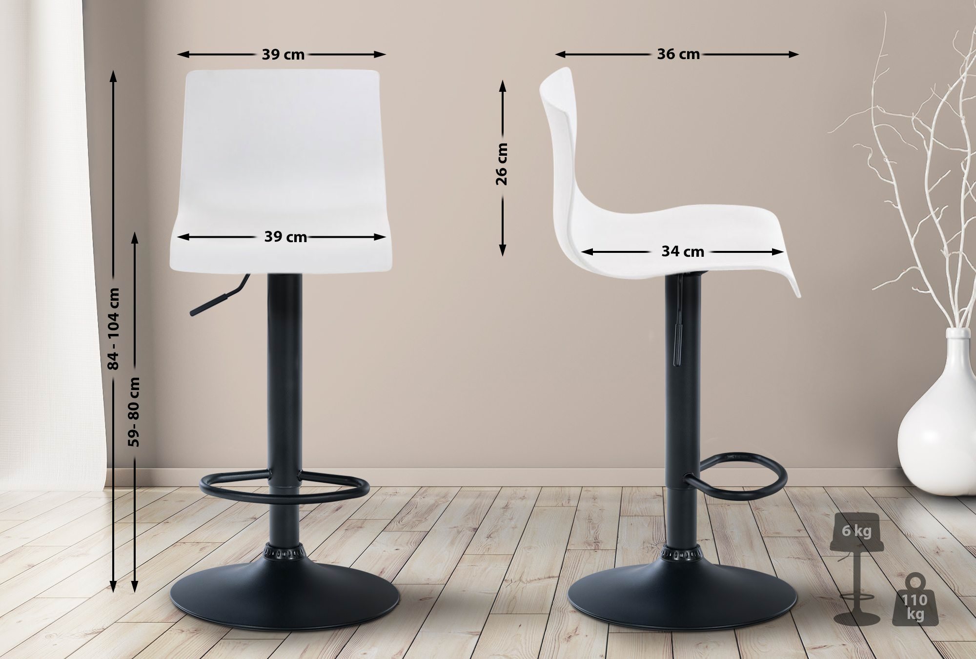 Taburete de bar Hover