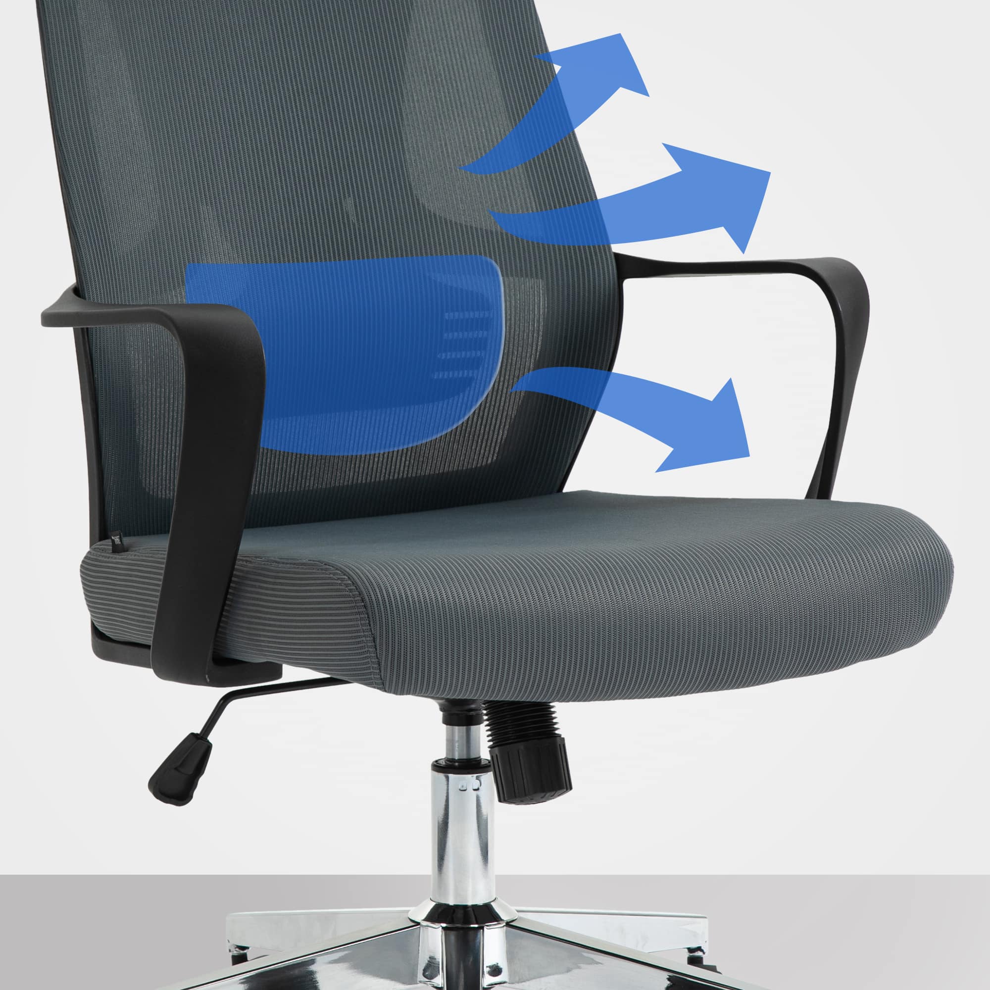 Silla de oficina Kanab con reposacabezas