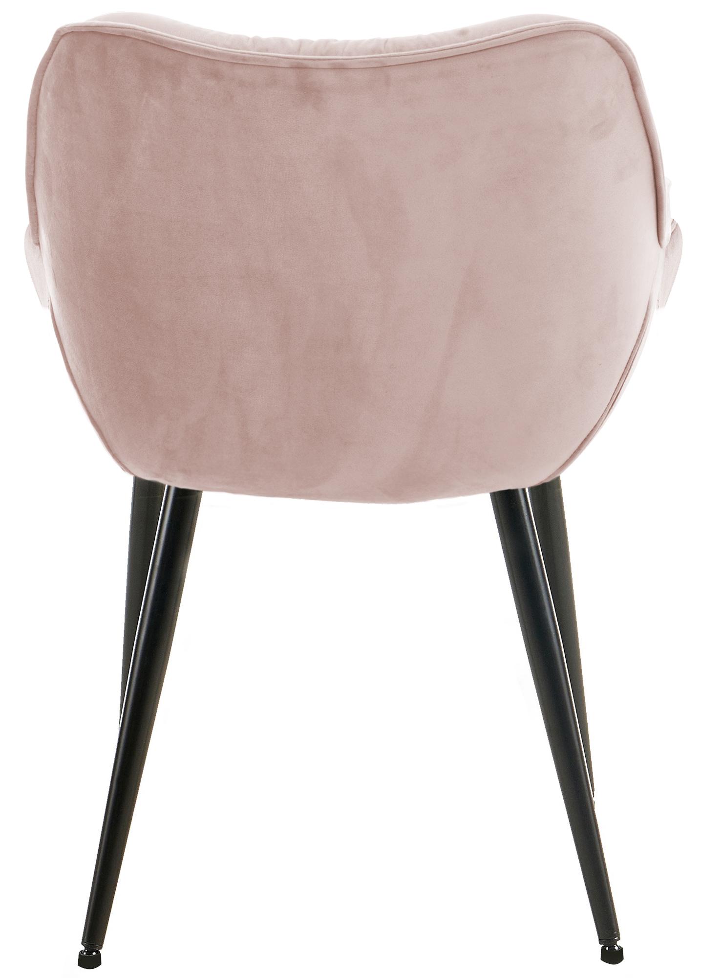 Set de 2 Sillas de comedor Tanna en terciopelo
