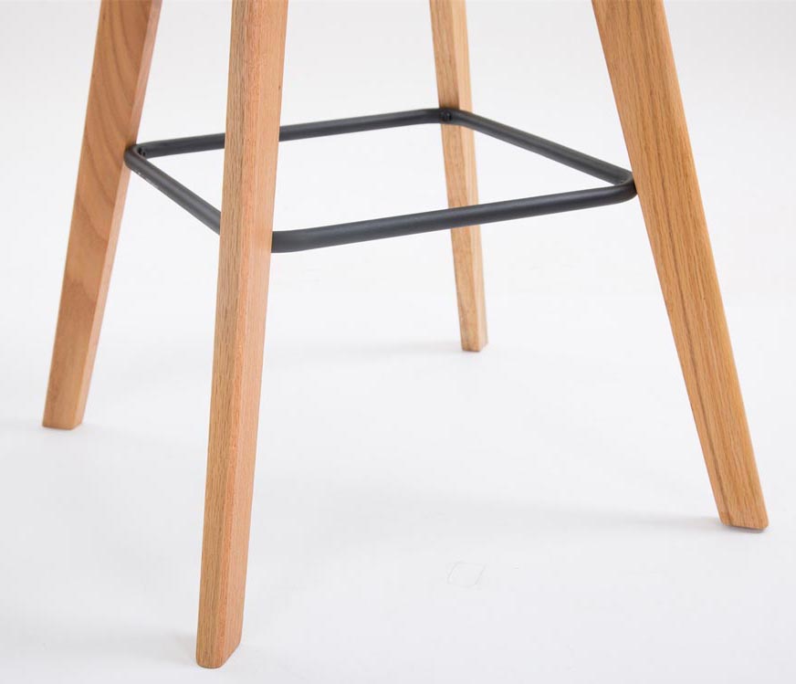Set De 2 Taburetes De Bar Metz Con Asiento En Polipropileno