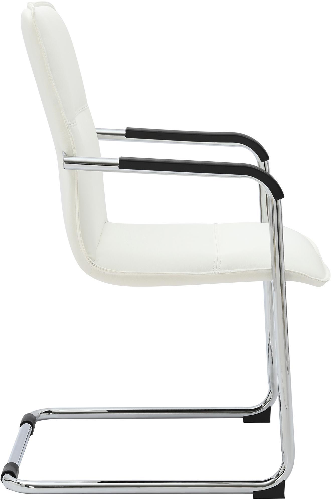 Silla voladiza Seattle de piel sintetica