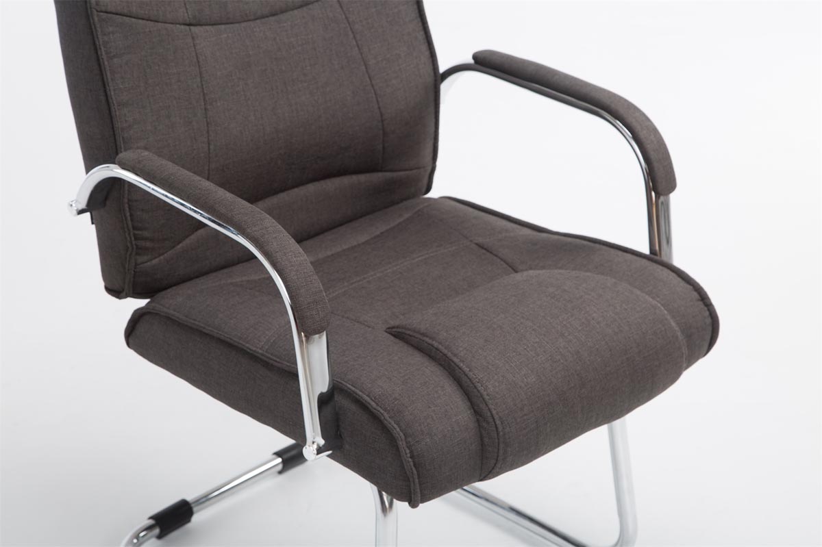 Silla Cantiléver XXL Attila Tapizada en Tela