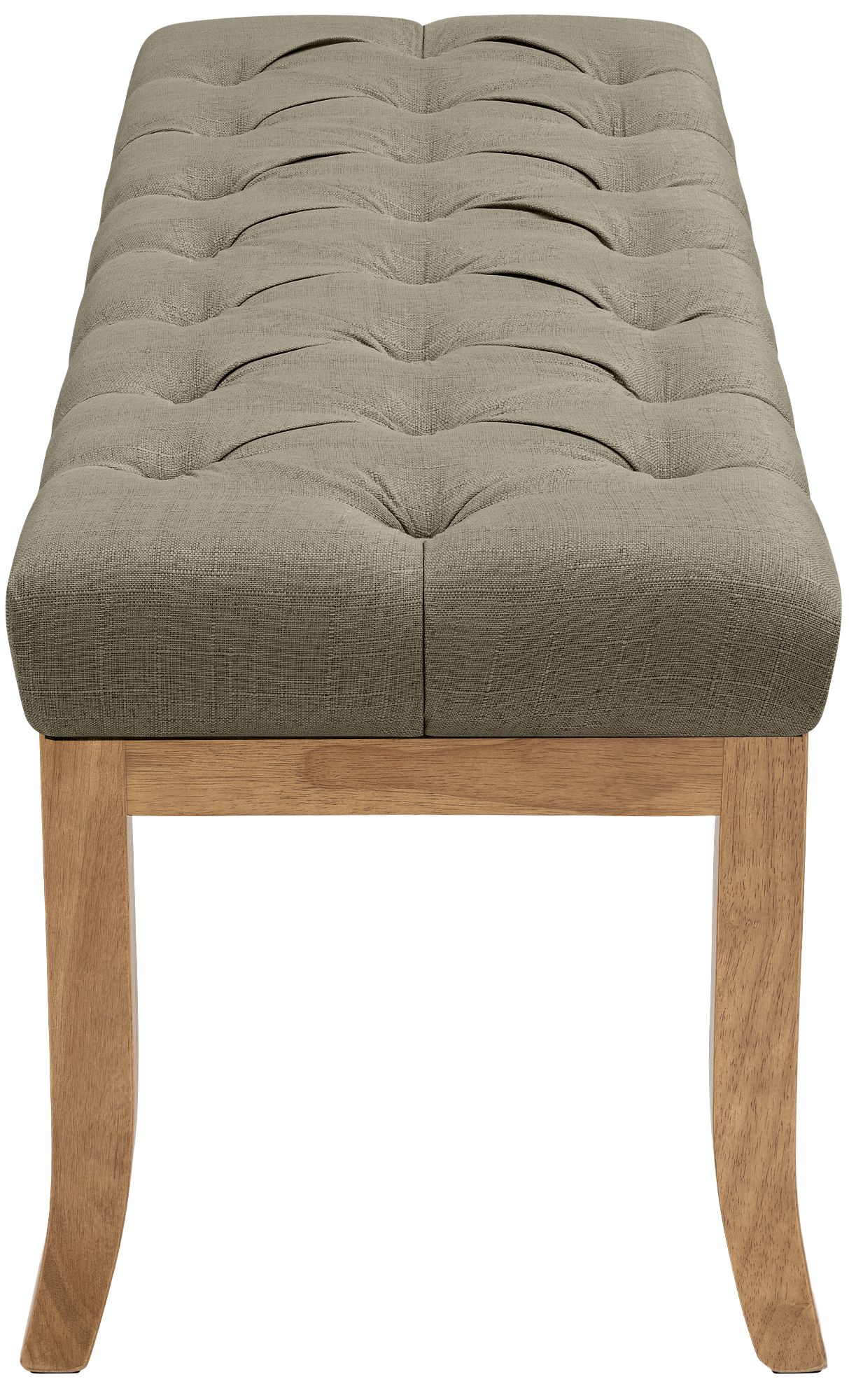 Banco Recibidor Ramses En Tela & Madera Clara