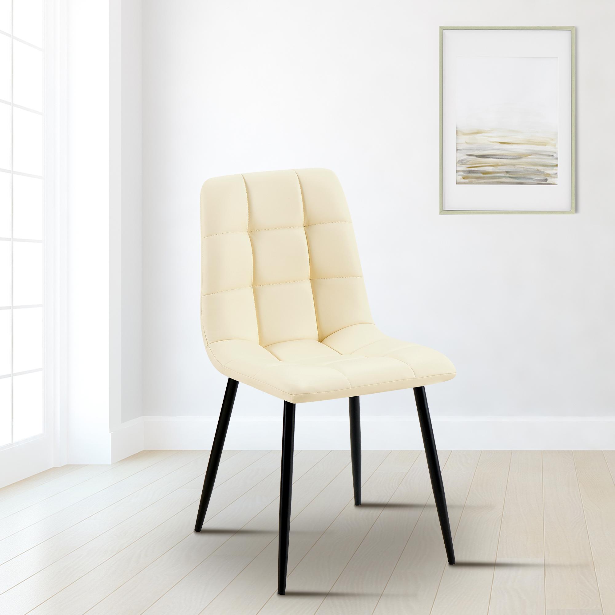 Silla de comedor Antibes tapizada en polipiel