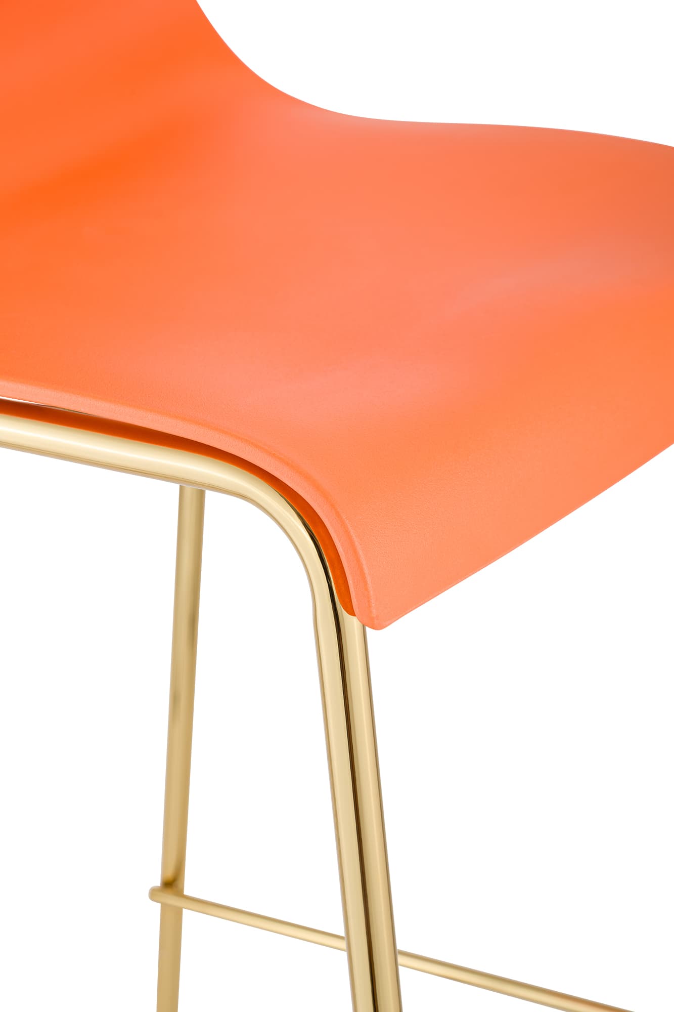 Taburete de Bar Hover Base Cuatro Patas Plástico Dorado