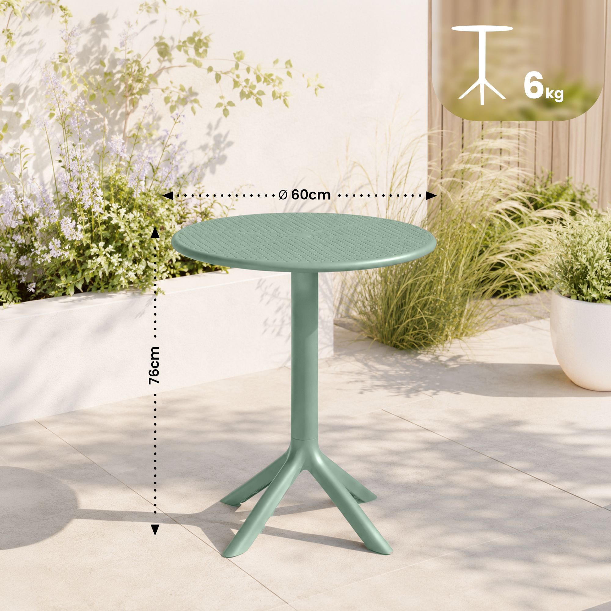 Mesa redonda Lacota de 60 cm