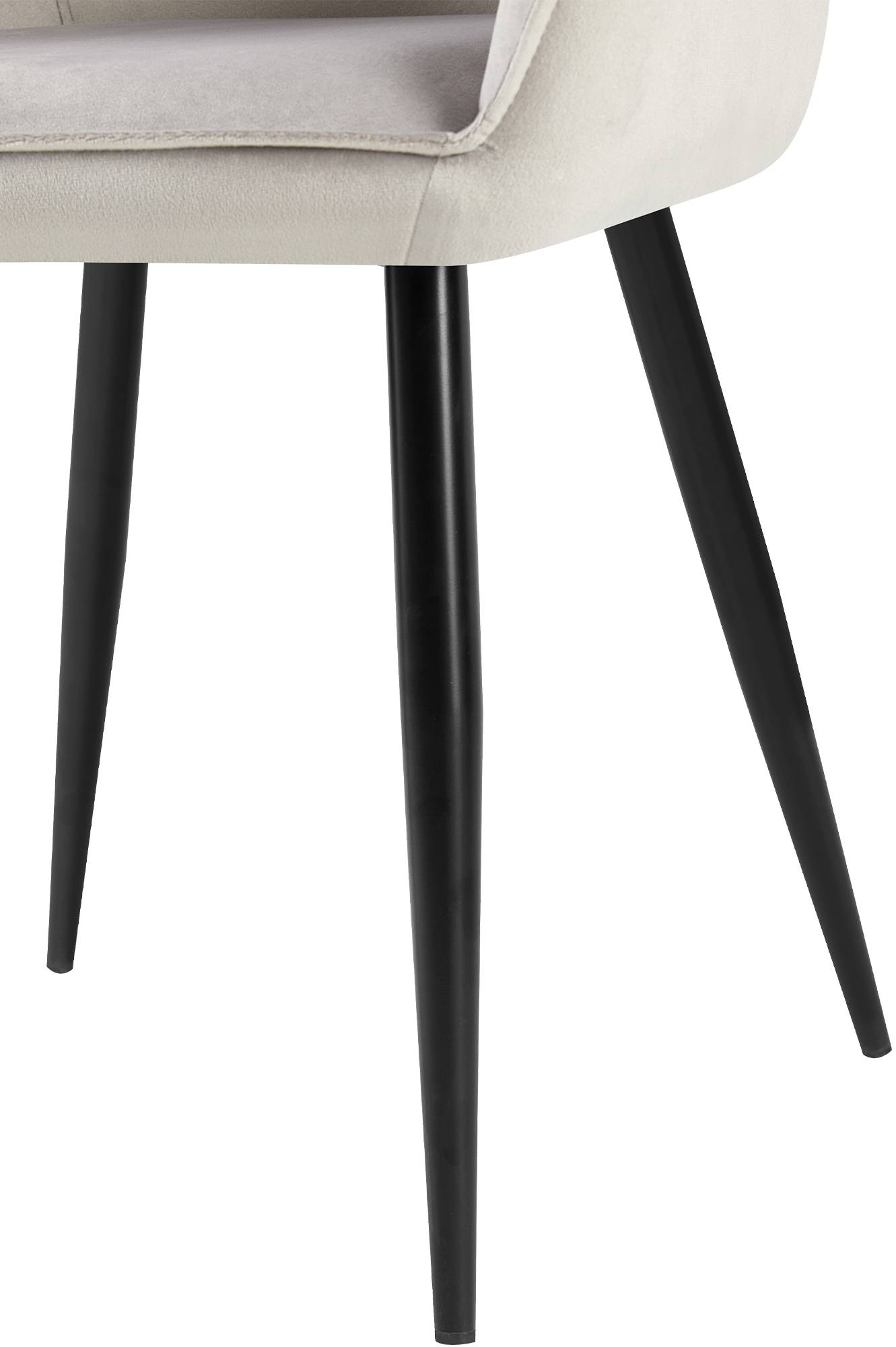 Silla de comedor Boise en terciopelo