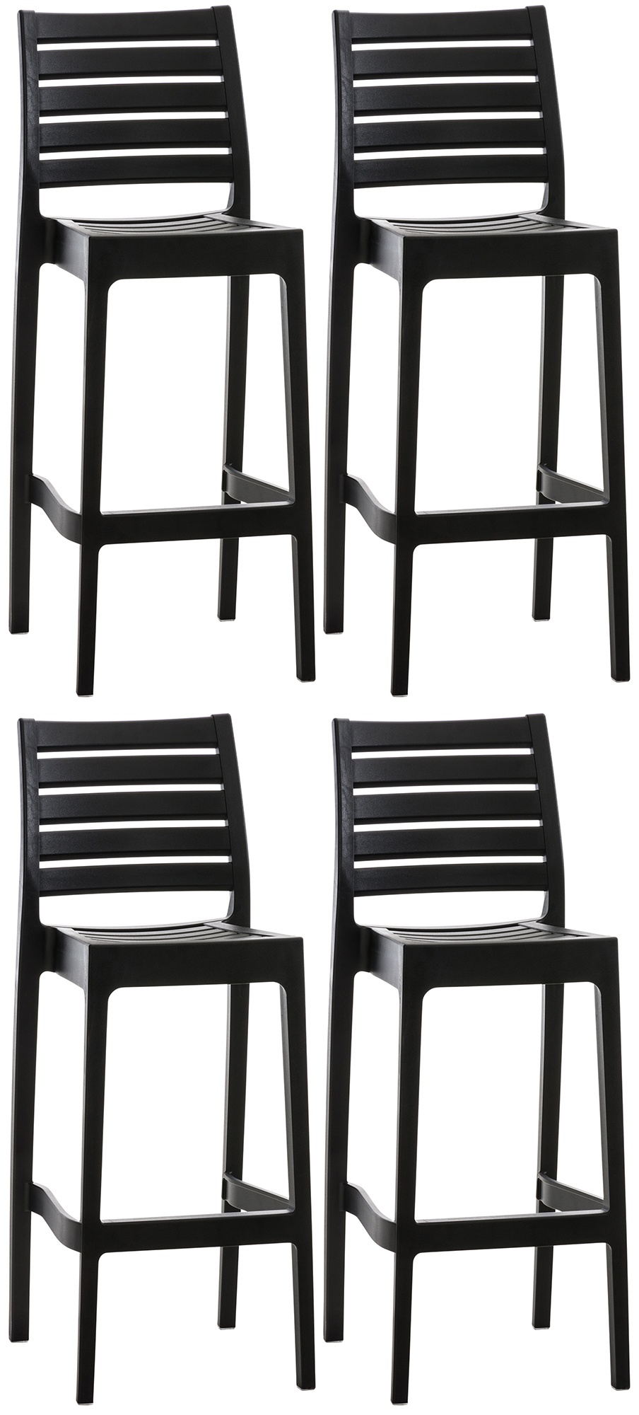 Set de 4 taburetes de bar Ares
