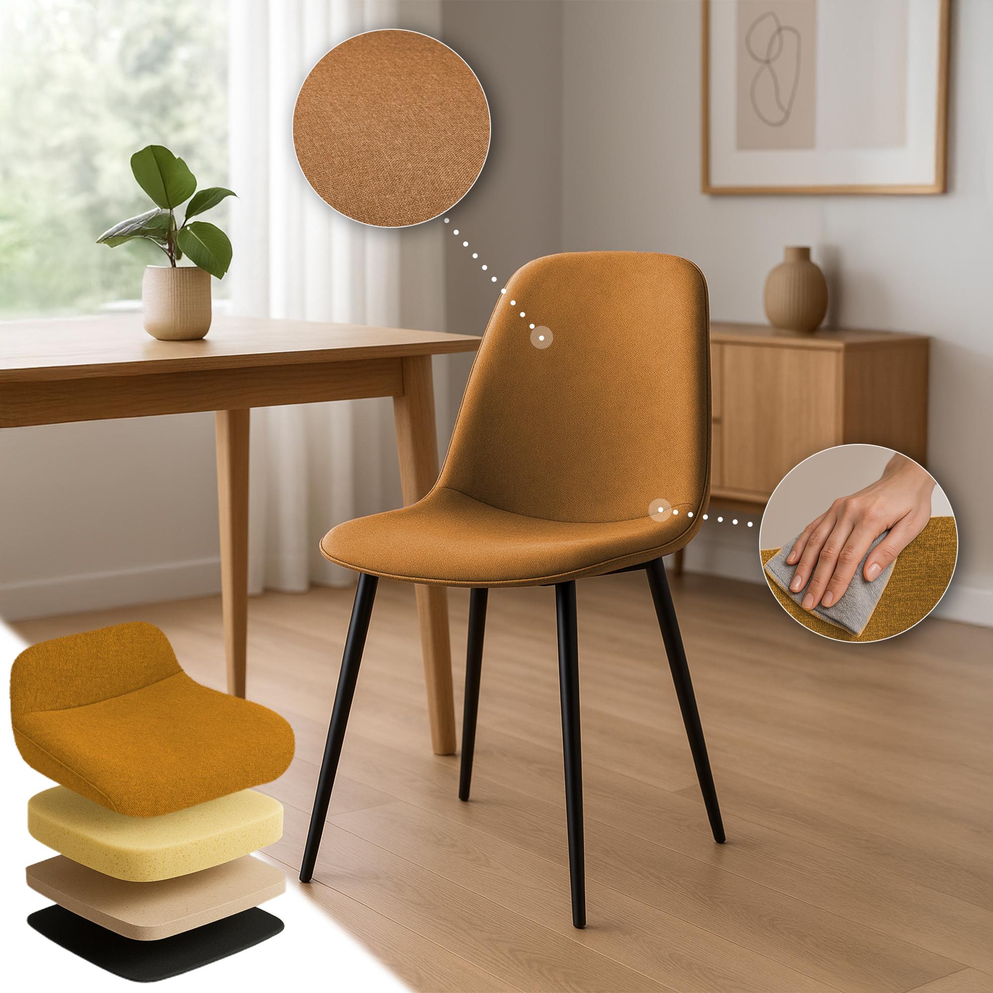 Juego de 2 Sillas de Comedor Maryam