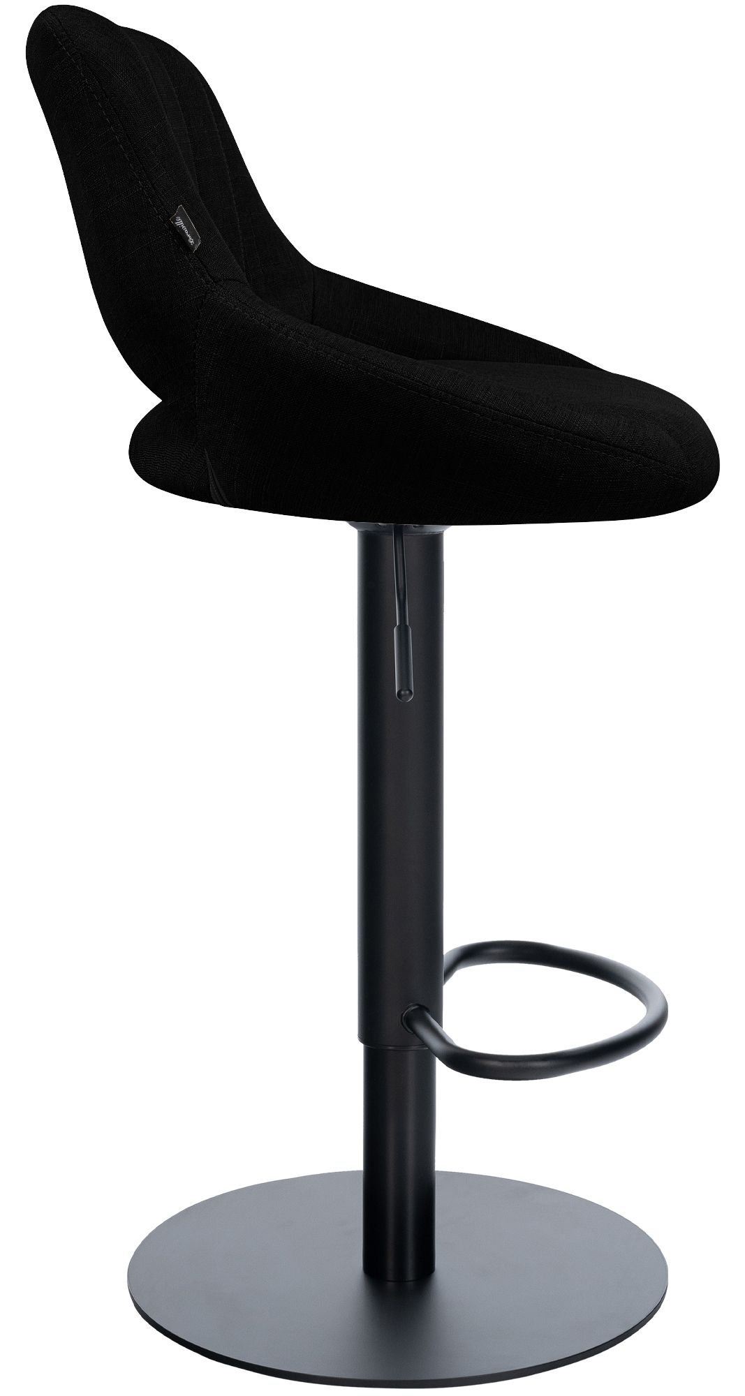 Juego de 2 taburetes de bar Milet negros con bases extrapesadas